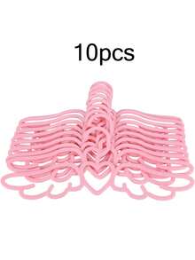 10个装家用爱心天使翅膀塑料衣架，可爱粉色心形翼形晾衣架宿舍用，领带围巾挂架，内衣晾晒架。可爱衣帽架，天鹅翼形无缝防滑衣架，粉色10个装衣架，适用于大衣、夹克、连衣裙、裤子、裙子、衬衫、内衣和内裤。 - 彩色 - 查看 12