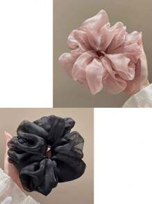 5pcs/3pcs/1pc Classic Black White Brown Large Intestine Headband, Headband, High-End Temperament Headband, Headband, Headband Tie, Black Summer Hair Accessory, Headband, New Style, Suitable For Bag Accessories