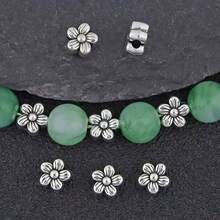 30pcs/50pcs/100pcs Vintage 3-Layer Wheel Spacer Beads, Large Hole Spacer Beads, Suitable For DIY Handmade Bracelets, Necklaces, Earrings, Jewelry, Crafts