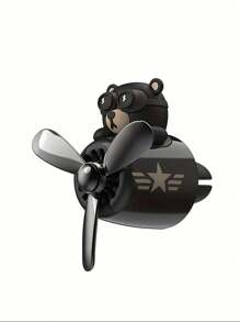 Cartoon Propeller Pilot Car Aromatherapy, Car Air Outlet Small Airplane Aromatherapy, Car Air Freshener, Aromatherapy Diffuser, Decorative Perfume Fan, Car Ornaments, Perfume Deodorant, Fresh Perfume Decoration, Cute Shape, Car Accessories, Including 2 Pieces Of Air Freshener.