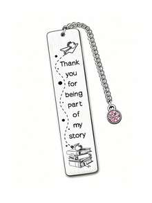 1 件不锈钢个性化雕刻书签，送给老师、导师、同学、毕业季学校汽车配件可爱哥特 Y2k 的礼物 - 銀色 - 查看 8