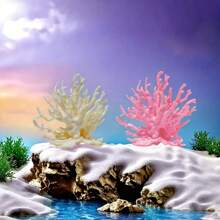 1pc/2pcs Artificial Coral Decoration Aquarium Aquatic Plants Soft Coral Artificial Coral Aquarium Aquarium Landscaping Sea Tank Set Decoration Aquarium Aquatic Plants Iron Branches Aquarium Landscaping Sea Tank Set Decoration