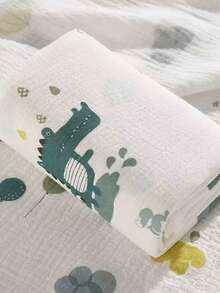 1pc 100*100cm Newborn Baby Cute Printed Muslin Swaddle Blanket
