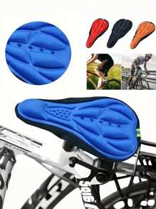 1/2pcs [Shock Absorption | Breathable] Breathable 3D Comfortable Bicycle Seat Cushion Cover | With Shock Absorption | Ideal For Road Bikes And Mountain Bikes