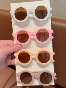 2026 Newest 3/4/5/6Pcs Baby Boys Girls Cute Fashion Round Kids Children Fashion Glasses Eyewear,Card Only Show,Don't Shipping - Multicolor - View 9