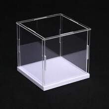 Display Case For Collectibles Assemble Clear Acrylic Box Alternative Glass Case For Display Action Figures Home Storage & Organizing Toys - White - View 8