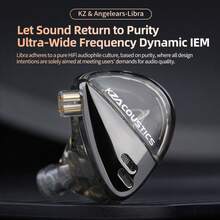 KZ Libra - New In-Ear Headphone Set, Detachable Cable Deep Bass Earbuds, HiFi+IEM High Resolution Headphones, 3.5mm Jack, Dynamic Headphone For Music Lovers (Black) - Black - Standard Edition - View 5