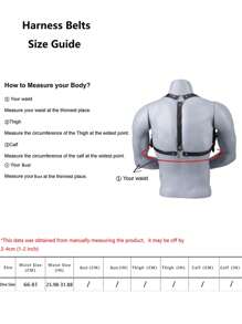 Men's Fashion Y-Back Suspenders, Y-Back Chest Strap Safety Belt, Shoulder Strap Safety Belt, Rugged Chest Strap Safety Belt, Sexy Accessory For Men