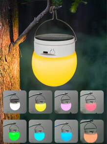 Outdoor Lantern, Waterproof, 4 Lighting Modes, USB Rechargeable & Solar Powered, Battery Powered Camping Light For Indoor & Outdoor Decoration - House, Patio, Balcony, Bar