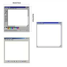 3Pcs/1Bag Of Retro Computer-Patterned Sticky Notes, Creative Office And School Notebooks, The Perfect Gift For Students And Teachers - trắng - Xem 2