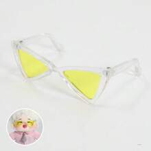 Muñeca de peluche decorativa Foalabubu con gafas de sol triangulares de colores
