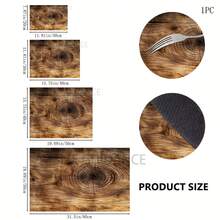 1pc Wood Grain Pattern Printed Absorbent Mat, Suitable For Espresso Machine, Sink, Faucet, Cup Holder, Home Decor, Kitchen & Bathroom Accessories - Multicolor - View 5
