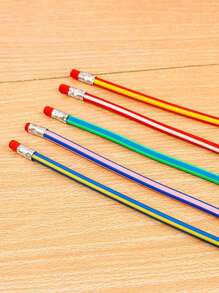 20 قطعة/15 قطعة/10 قطعة/5 قطعة أقلام رصاص قابلة للتحول والانحناء للطلاب، أقلام كتابة مرنة، ألوان متنوعة، يمكن استخدامها كجوائز في العودة إلى المدرسة