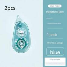 1PC/2PCS/4PCS Double-Sided Adhesive Dots Glue Tape, Acid Free & Archival, DIY Scrapbooking Collage Photo Album School Stationery Supplies Roller Tape,Permanent Tape Roller Tape Runner, Perfect For Adhesive Tape Dispenser For Crafts And Scrapbooking
