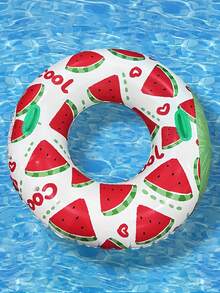 1 pieza Flotador inflable con forma de sandía de material PVC, adecuado para fiestas en la piscina