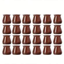 Protectores de patas de silla de silicona con almohadillas de fieltro – Tapas de muebles sin arañazos, deslizamiento fácil, reducción de ruido - Marrón - Ver 12