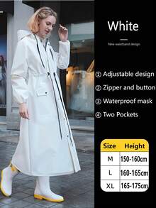Raincoat Rain Coat For Women Fashion Raincoat Thickened Waterproof Rain Coat Women's Raincoats Travel Climbing Riding Rain Poncho Rain Jacket Universal Rain Coat Windbreak Poncho Waterproof Lengthen Raincoat Waterproof Outdoor Raincoat