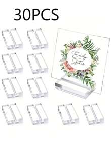 Acrylic Signing Table Seat Card Arrangement Touming Card Slot Base Postcard Wedding Card Holder Table Number Plate Holder, Clear Acrylic Card Slot Base Postcard Card Holder Wedding Card Table Number Plate Table Card Display Holder.
