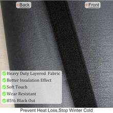 Local Warehouse, Curtains -Magnetic Thermal Insulated Door Curtain,Thicker Layered Fabric&Full Strip Magnets,Temporary Doorway Cover Curtains, Self-Closing Privacy Magnetic Screen Door,Door Window Insulation Kit For Winter - Fit Doors to 38x82 Inch - View 3