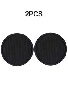 1pc/2PCS Car Cup Coaster, Cup Holder Insert Coasters,Universal Auto Non-Slip Cup Holder Embedded In Ornaments Silicone Coaster, Car Interior Accessories Mat,7cm/2.75 Inch Soft Rubber Pad Set Round Auto Drink Coaster Car Interior Accessories
