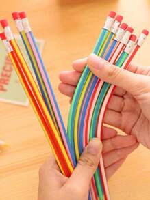 20 قطعة/15 قطعة/10 قطعة/5 قطعة أقلام رصاص قابلة للتحول والانحناء للطلاب، أقلام كتابة مرنة، ألوان متنوعة، يمكن استخدامها كجوائز في العودة إلى المدرسة