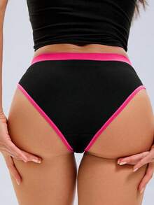 [10pcs Soft Women's Cotton Pants Underwear ] 10pcs Set Of Women's Cotton Pants,Elegant, Fashionable, Soft And Skin Friendly Underwear, Suitable For Daily Commuting, Women'S Underwear - 彩色 - 查看 5