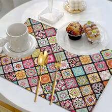 2 Stücke Diamantmalerei Tischsets, hitzebeständige rutschfeste Tischsets für Familientreffen, Innenrestaurants, Küchenfeiern, Tischdekoration, Geschenke für Freunde, Valentinstag und Muttertag