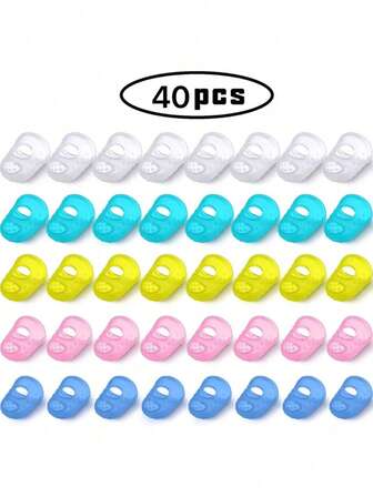 40 件吉他指尖保护器硅胶手指保护防滑手指保护套适用于弦乐器吉他曼陀林贝斯计数缝纫，5 种尺寸，吉他，贝斯吉他，电吉他