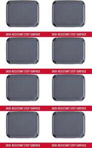 Rubbermaid Roughneck Step-Stool Bisque Lightweight Holds Up To 300 Pounds Ideal For Kitchen-Bath Skid-Resistant - Gray - View 8