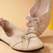 2 pçs/conjunto de presilhas de sapato borboleta, decorações de sapatos com strass de cristal, acessórios elegantes para sapatos de festa de casamento femininos, sapatos destacáveis faça você mesmo