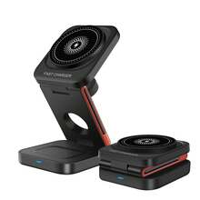 Đế sạc không dây từ tính 3 trong 1, đế sạc nhanh 15W, tương thích với iPhone 16/15/14/13/12, tương thích với Apple Watch, tương thích với Pro 3/4, sử dụng trên máy tính để bàn, sử dụng tại nhà, tương thích với iPhone 16 15 14 13 12 11 X 8 Pro Max/Pro/Mini/Plus, tương thích với , tương thích với , thích hợp cho văn phòng, ký túc xá và gia đình. - Nhiều màu - Xem 2