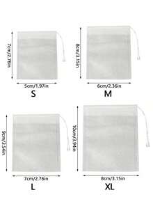 100pcs/200pcs Multi-Purpose Disposable Non-Woven Drawstring Tea Bag, White Filter Bag, With Drawstring, Easy To Pour And Clean, Suitable For Coffee, Tea, Herbs, Spices, Jewelry Packaging And Gift Bundling Back To School - White - View 19