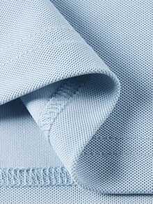 CAMEL CROWN 男士短袖Polo衫春夏季polo衫运动速干透气短袖宽松翻领上衣休闲T恤 - 霧藍 - 查看 3