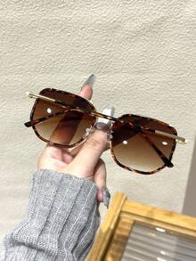 1 pereche de ochelari retro cu ramă completă din cupru pentru femei, stil clasic nou, potrivit pentru toate anotimpurile, eleganți și la modă, potriviți pentru golf, condus, ieșiri și alte ocazii, reprezintă un cadou minunat, potriviți și pentru condus, recreere în aer liber, petreceri pe plajă, fotografie stradală, festivaluri de muzică, petreceri și alte ocazii. - Culoare solidă - Vizualizare 6