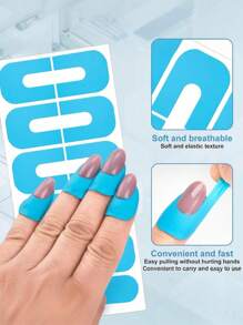 U Shape Nail Polish Protector Sticker, Nail Polish Spill Proof Sticker, Nail Art Sticker To Prevent Nail Polish Spillage, Nail Polish Airbrush Tool, Nail Art Tools, Nail Art Accessories.U Shape Sticker Spill Proof Adhesive Sticker.Nail Art Tools.Nail Art Accessories.Suitable For Nail Salons.