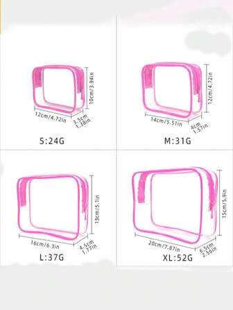 4pcs/1pc Fashion Minimalist Toiletry Bag Set, EVA Wash Bags & Cosmetic Pouch With Zipper - Transparent & Durable Unisex Organizer For Back To School, Beach Vacation, Carry-On Airplane Essentials, 1-Quart Size Waterproof Clear Makeup Bag - A Gift For Women & Men Bag, Makeup Bag, Toiletry Bag, Desk Organiser, Cosmetic Bag, Makeup Pouch, Make Up Organizer, Vanity Accessories, Make Up Pouch, Make Up Bags Toiletry Bag For Ladies, Small Makeup Bag, Toiletry Bag For Ladies, Small Makeup Bag, Toiletry Bag For Women,Gifts For Women,Christmas Gifts,Gift Ideas For Women