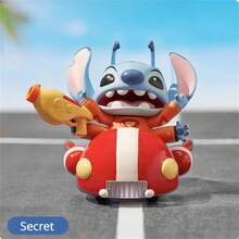 Miniso 名创优品正品联名莉萝与史迪奇泳装系列盲盒手办，PVC材质，设计精美，收藏摆件桌面装饰创意礼品（1个随机发货） - 彩色 - 查看 3