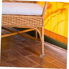 Ensemble de 4 rehausseurs de meubles pour pieds de table et de lit, patins antidérapants pour protéger le sol, facile à installer, rehausseur de pieds de meubles pour la maison et le bureau - Tabac - Voir 5