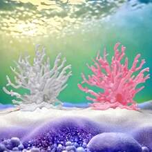 1pc/2pcs Artificial Coral Decoration Aquarium Aquatic Plants Soft Coral Artificial Coral Aquarium Aquarium Landscaping Sea Tank Set Decoration Aquarium Aquatic Plants Iron Branches Aquarium Landscaping Sea Tank Set Decoration