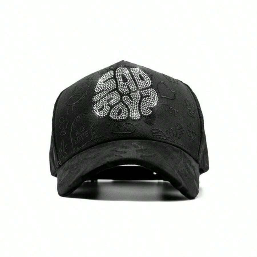 Gorra Ángel Azul Sad Boyz, Sad Boyz Crystal, Clave ALI X Junior H,  Premium Hats Moda Negra The Dandy Hats - Negro - Ver 1