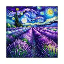 Kit di pittura di diamanti con opere d'arte di Van Gogh, comprensivo di Notte Stellata, Girasoli, Campo di Grano con Cipressi, decorazione da parete vibrante, nuovo dipinto d'arte con diamanti