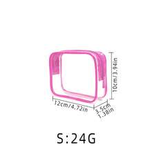 Conjunto de 4 peças/1 peça de nécessaire minimalista e moderna, nécessaire de EVA e estojo de cosméticos com zíper - Organizador unissex transparente e durável para volta às aulas, férias na praia, itens essenciais para bagagem de mão em aviões, nécessaire transparente à prova d'água de 1 litro - Um presente para mulheres e homens. Bolsa, nécessaire de maquiagem, organizador de mesa, estojo de cosméticos, estojo de maquiagem, organizador de maquiagem, acessórios de penteadeira, nécessaire feminina, nécessaire pequena, nécessaire feminina, nécessaire feminina, nécessaire pequena, nécessaire feminina, presentes para mulheres, presentes de Natal, ideias de presentes para mulheres. - Rosa - Ver 12