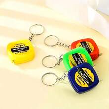 Set de 30 piezas de llaveros con cinta métrica expandible en colores aleatorios: azul, verde, amarillo y rojo, que incluye 10 llaveros, 10 bolsas de gasa, 10 tarjetas de agradecimiento, accesorios personalizados para mochilas y llaveros para teléfonos del coche. Regalo ideal para vacaciones, Día del Padre y mochila escolar - Multicolor - Ver 4