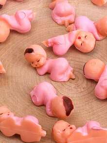 100 件迷你塑料婴儿派对装饰派对装饰品婴儿送礼会派对游戏冰块游戏、派对装饰、性别披露派对礼物、派对装饰品（蓝色、粉色） - 彩色 - 查看 3