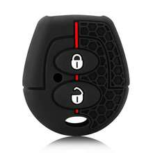 1 buc silicon cheie husă husă pentru Seat Ibiza Leon Toledo Mii Altea Cordoba Arosa Alhambra Exeo FR Sharan 2 butoane telecomanda shell mașina - Negru - Vizualizare 6