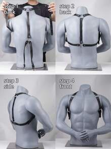 Men's Fashion Y-Back Suspenders, Y-Back Chest Strap Safety Belt, Shoulder Strap Safety Belt, Rugged Chest Strap Safety Belt, Sexy Accessory For Men