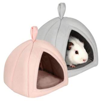 1 pieza Cama-Cueva para cobayas, casa para conejos, accesorio acogedor para ocultarse para conejillos de indias, erizos, hurones, chinchillas y otros animales pequeños
