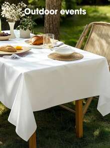 1/3/10 pezzi Premium tovaglia di plastica, tovaglia rettangolare decorativa monouso, tovaglie di plastica bianche per feste, eventi e matrimoni, per interni ed esterni, decorazione per feste