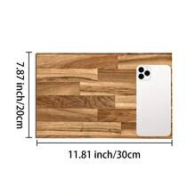 1pc Wood Grain Pattern Printed Absorbent Mat, Suitable For Espresso Machine, Sink, Faucet, Cup Holder, Home Decor, Kitchen & Bathroom Accessories - Multicolor - View 25