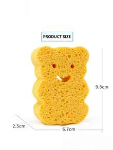 Baby Bath Sponge Children Exfoliating Brush Newborn Bathing Natural Wood Pulp Bath Sponge